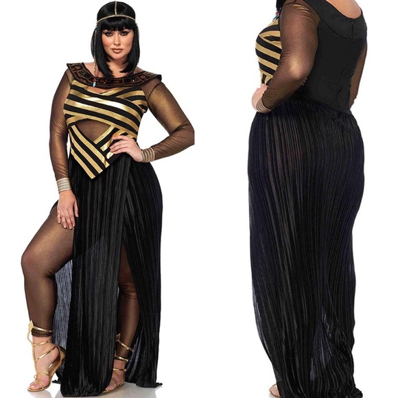 ✨PLUS SIZE WOMENS SEXY CLEOPATRA HALLOWEEN COSTUME - Picture 1 of 6